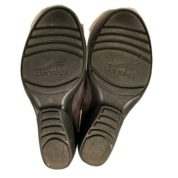 Dansko Arisa Gray Ankle Boots w/ Back Zip Casual Comfort Booties 40/ 9.5 10 - Picture 6 of 11